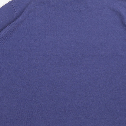 Womens UK Size M Sarah Hamilton Blue Jersey T-Shirt
