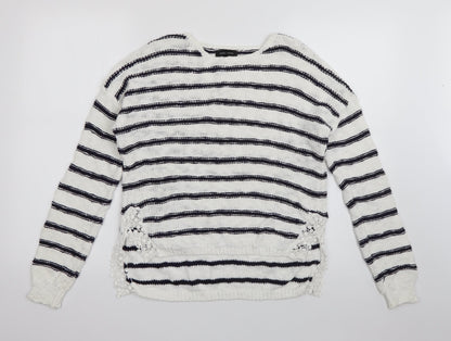 Womens UK Size 8 New Look White Pullover Jumper