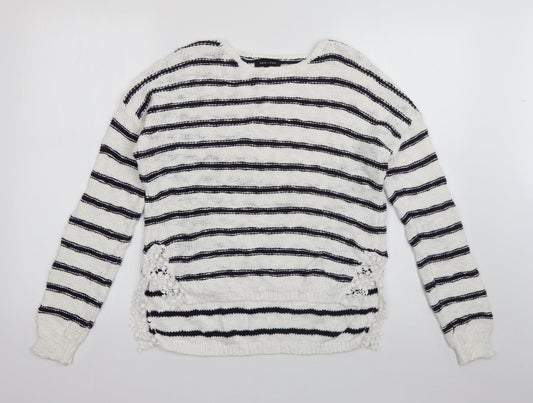 Womens UK Size 8 New Look White Pullover Jumper