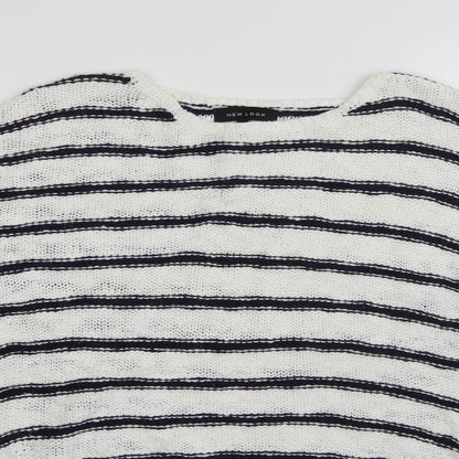 Womens UK Size 8 New Look White Pullover Jumper