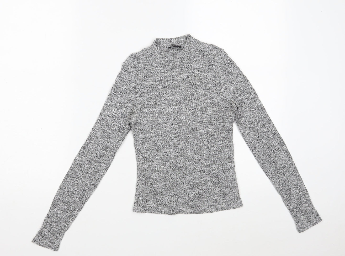 River Island Womens Grey  Polyester Pullover Sweatshirt Size 8