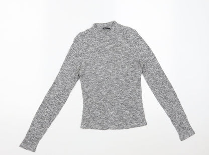 River Island Womens Grey  Polyester Pullover Sweatshirt Size 8