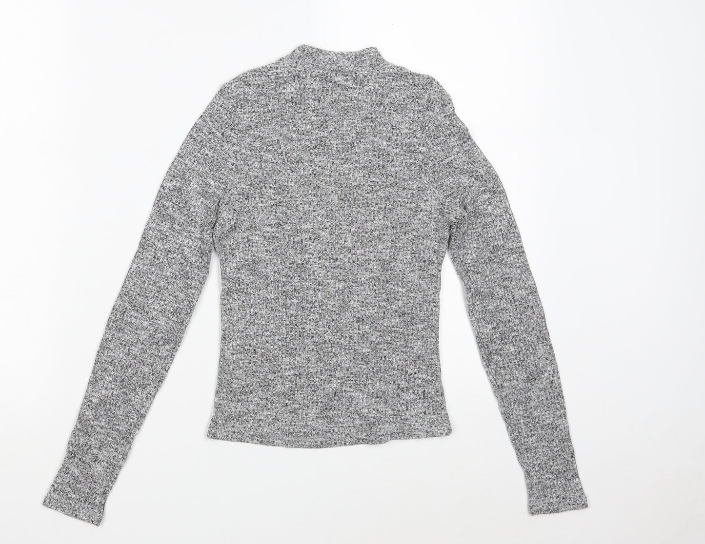 River Island Womens Grey  Polyester Pullover Sweatshirt Size 8