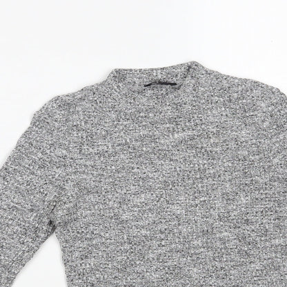 River Island Womens Grey  Polyester Pullover Sweatshirt Size 8