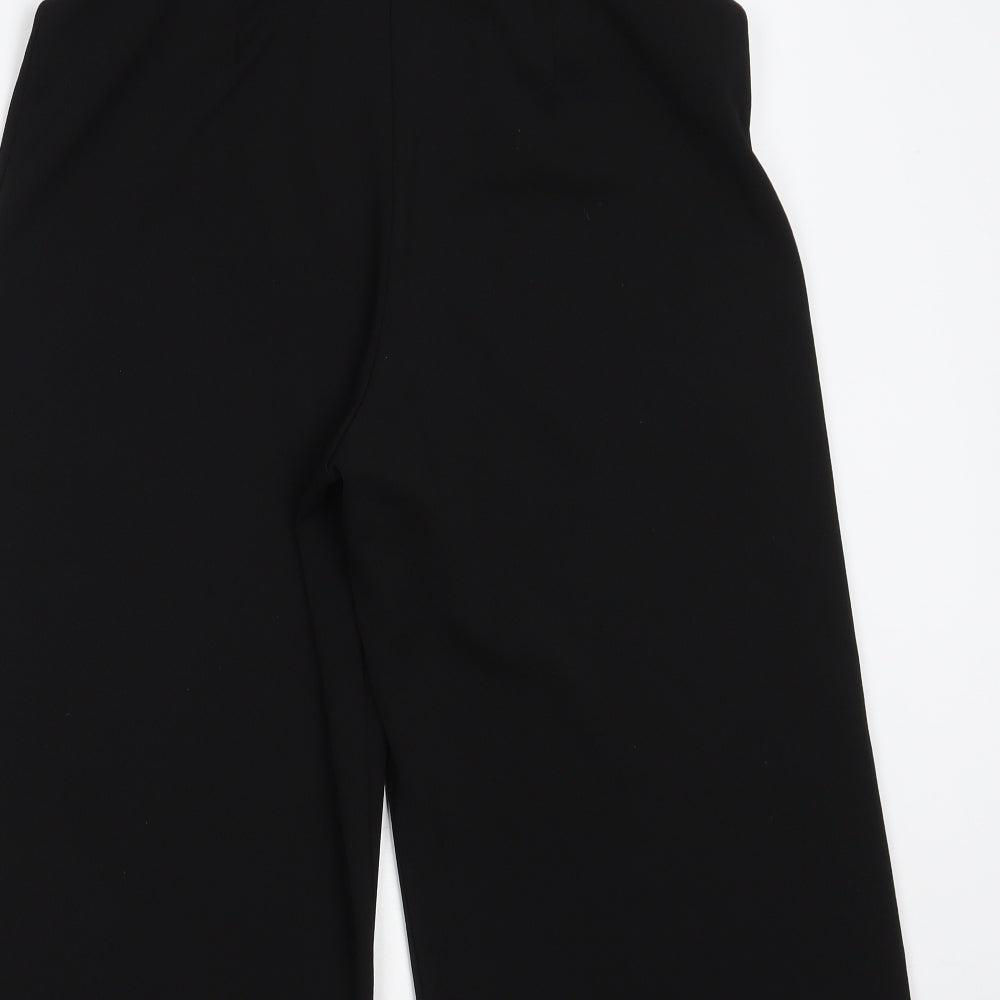 Womens UK Size 10 Miss Selfridge Regular Fit Cropped Black Trousers