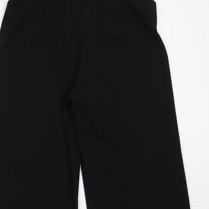 Womens UK Size 10 Miss Selfridge Regular Fit Cropped Black Trousers