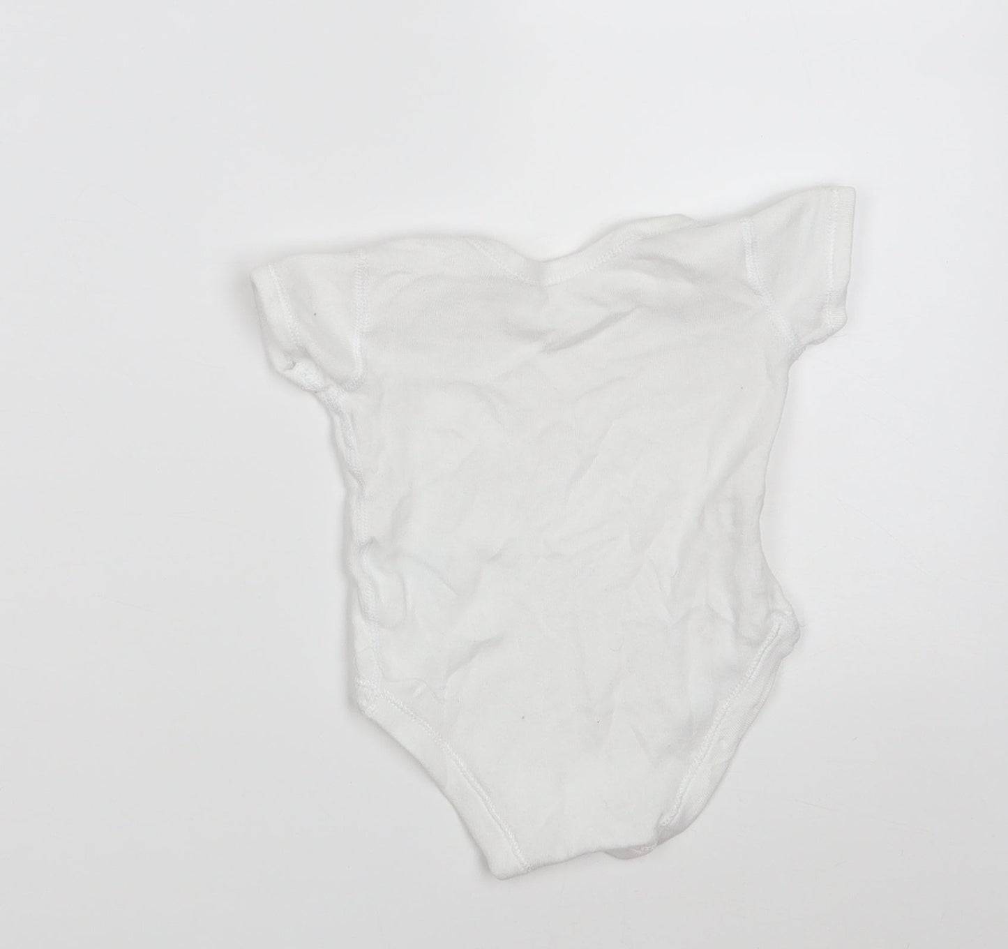 Matalan Baby White  100% Cotton Babygrow One-Piece Size 0-3 Months  Button