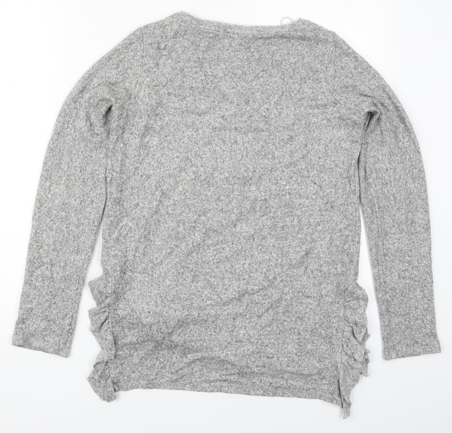 Womens UK Size 6 NEXT Grey Basic T-Shirt