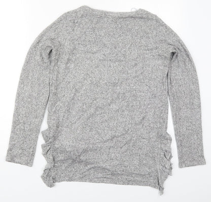 Womens UK Size 6 NEXT Grey Basic T-Shirt