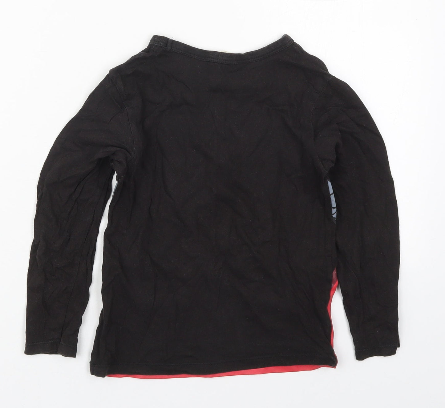 Primark Boys Black  Cotton Basic T-Shirt Size 5-6 Years Crew Neck Pullover - NinjaGQ Lego