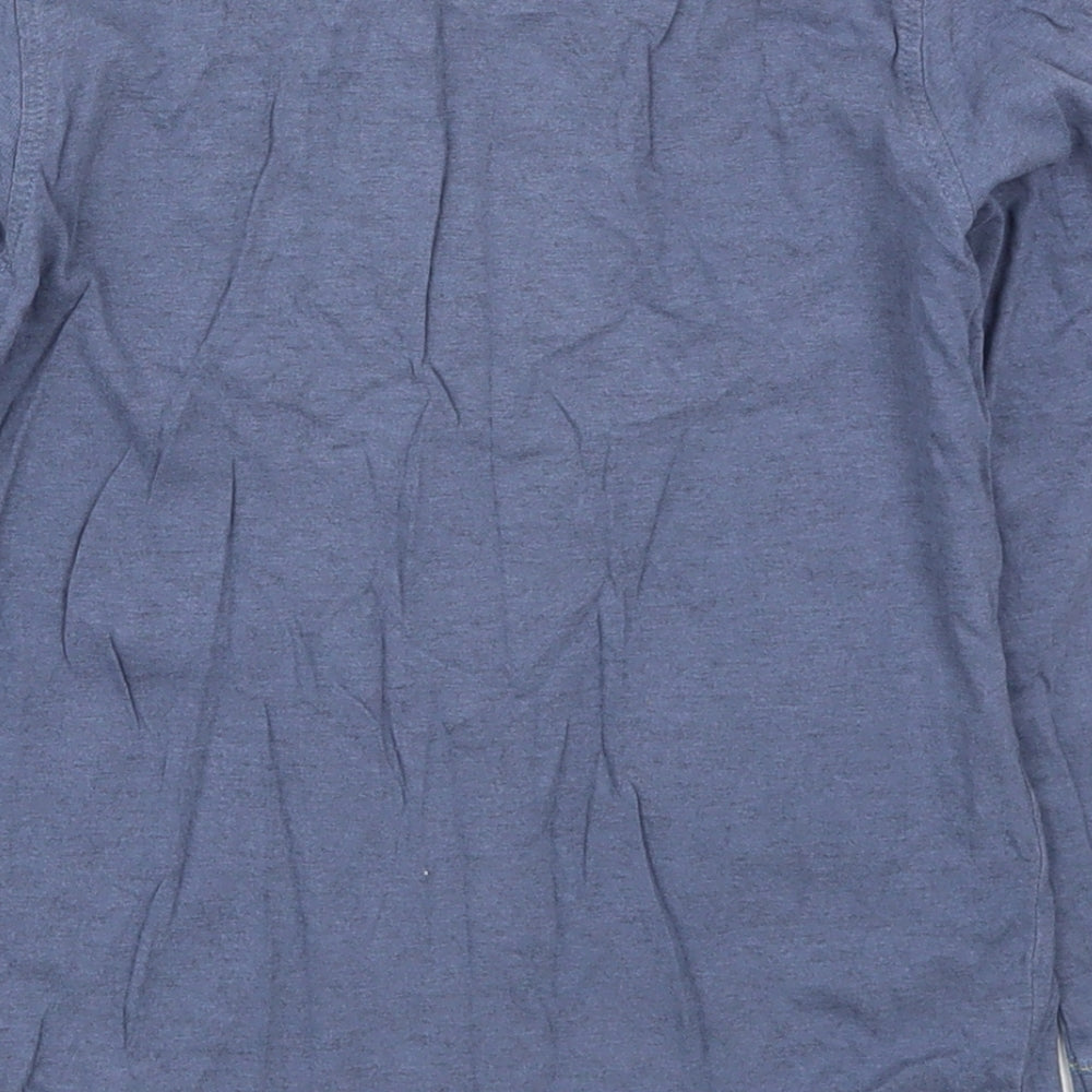 NEXT Boys Blue  Cotton Basic T-Shirt Size 5-6 Years Crew Neck Pullover - Animals