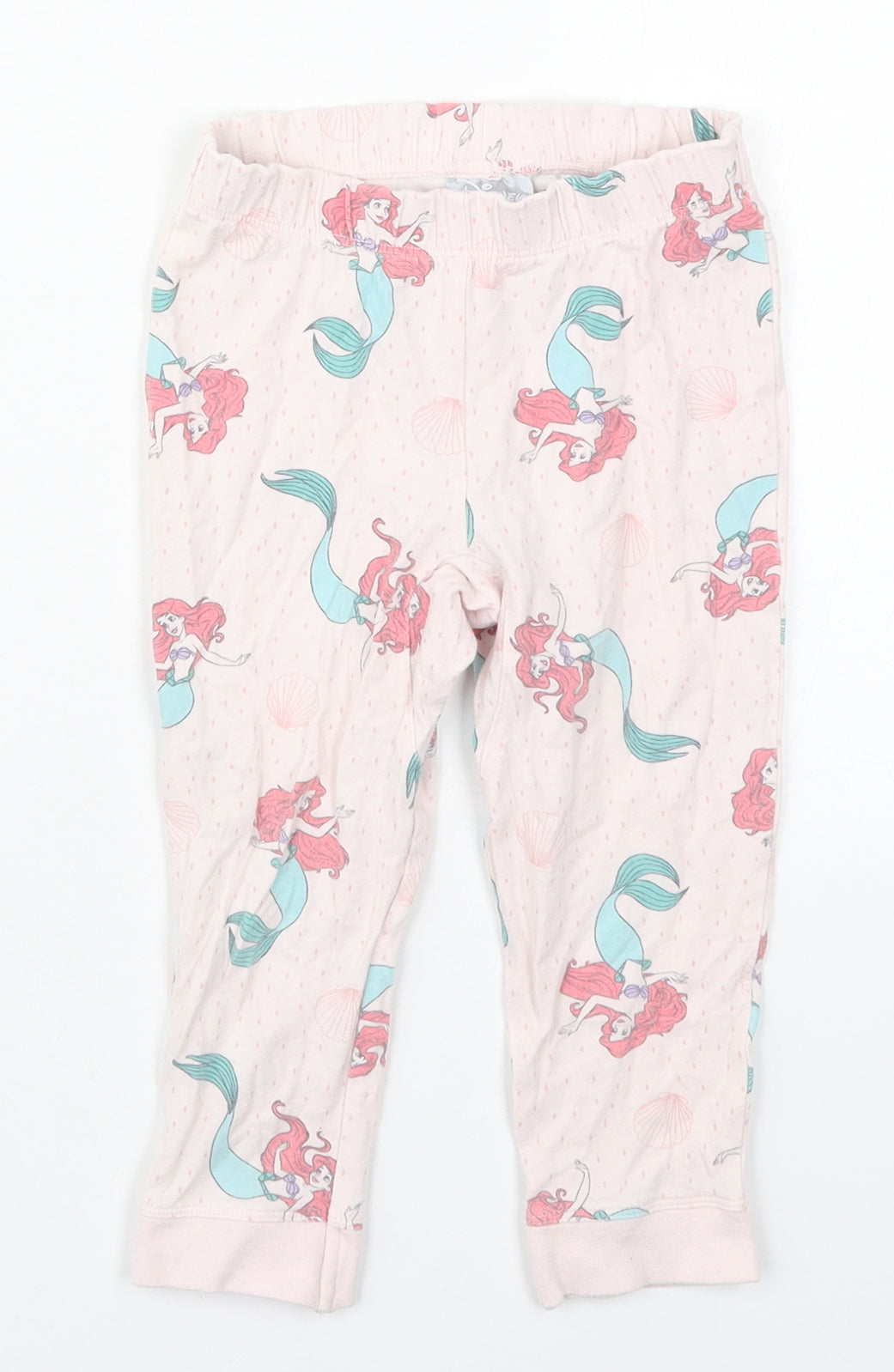 Cotton On Girls Pink  Cotton Sweatpants Trousers Size 2 Years  Regular  - Ariel Pyjama Pants
