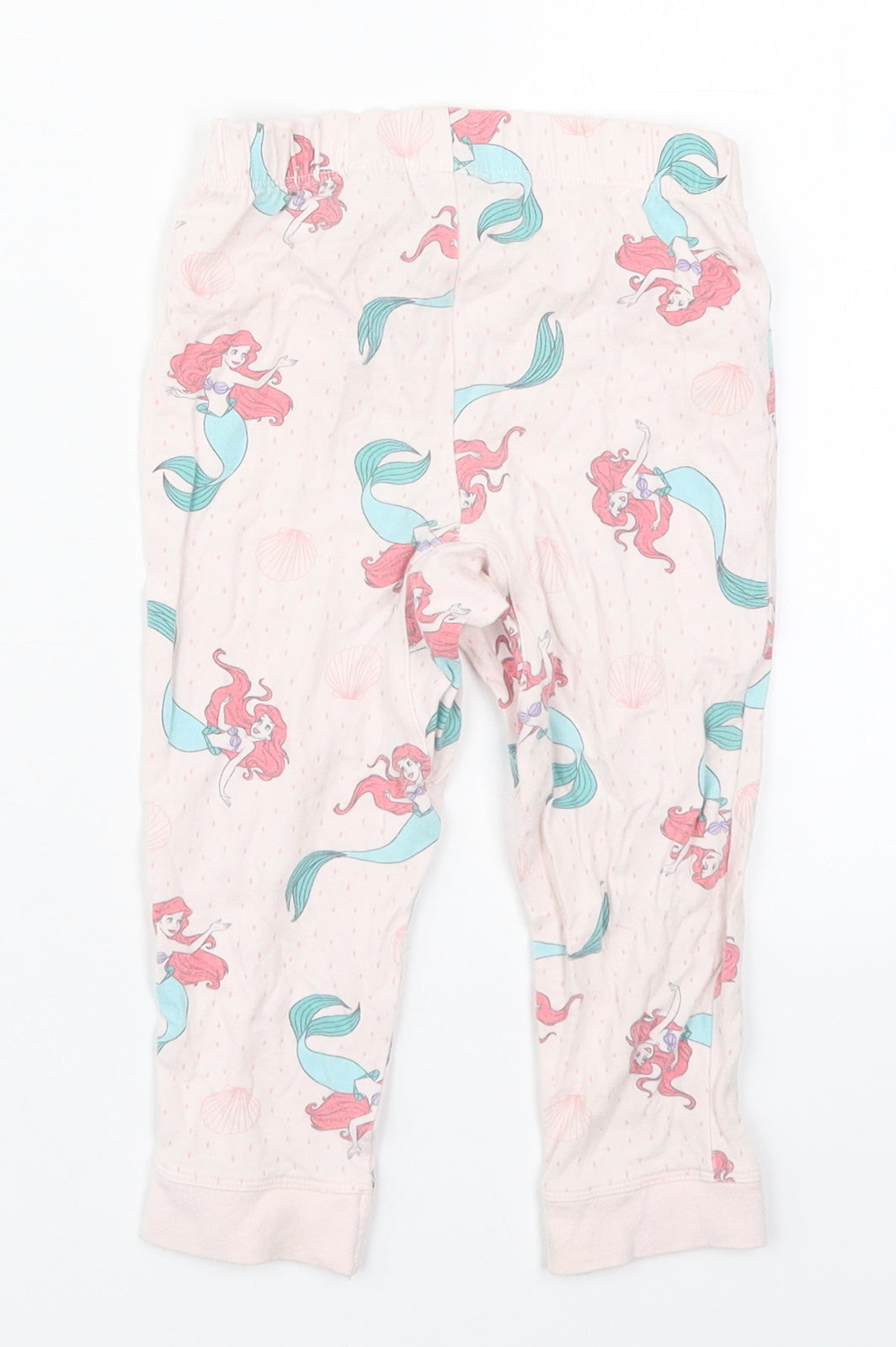 Cotton On Girls Pink  Cotton Sweatpants Trousers Size 2 Years  Regular  - Ariel Pyjama Pants