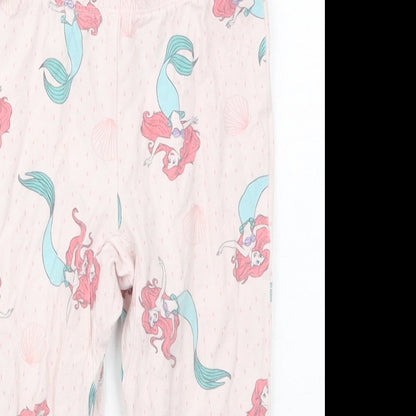 Cotton On Girls Pink  Cotton Sweatpants Trousers Size 2 Years  Regular  - Ariel Pyjama Pants