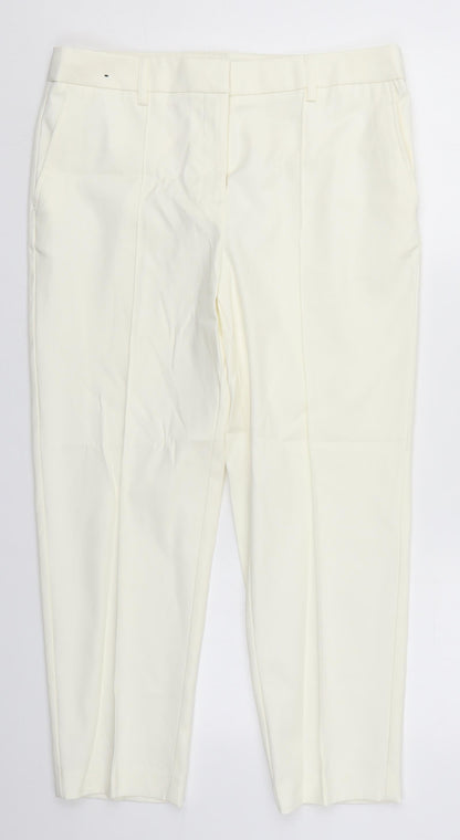 Womens UK Size 12 NEXT Regular Fit  Ivory Trousers