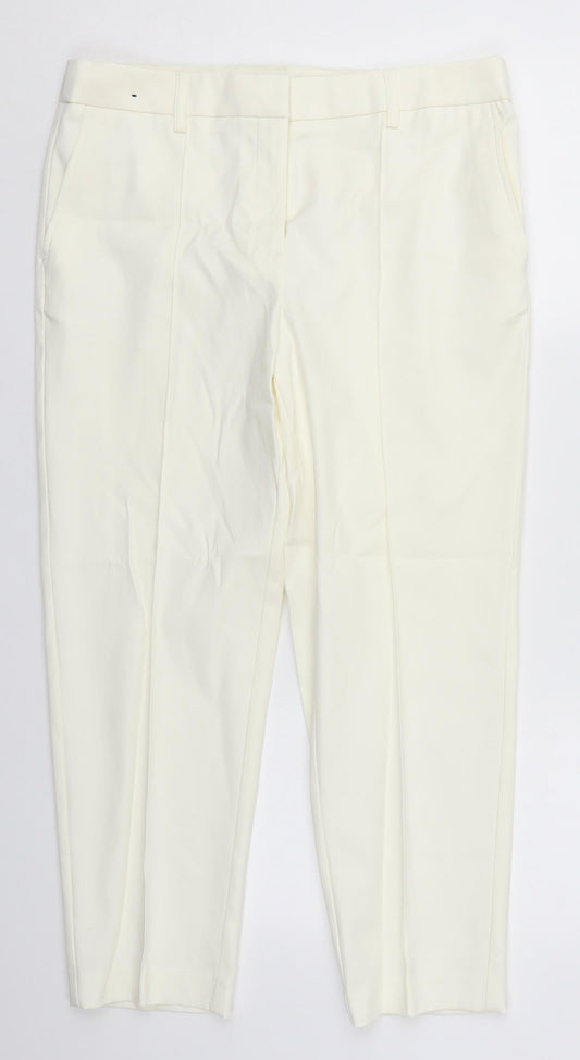 Womens UK Size 12 NEXT Regular Fit  Ivory Trousers