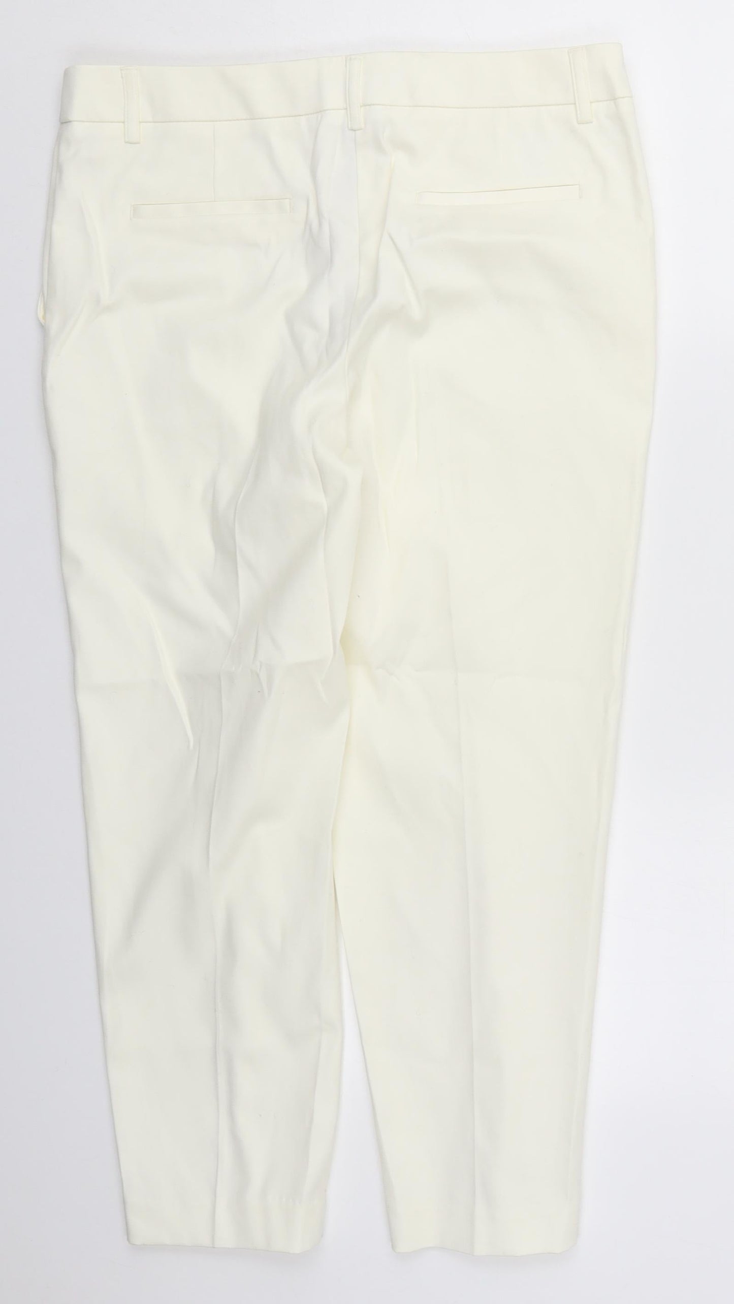 Womens UK Size 12 NEXT Regular Fit  Ivory Trousers