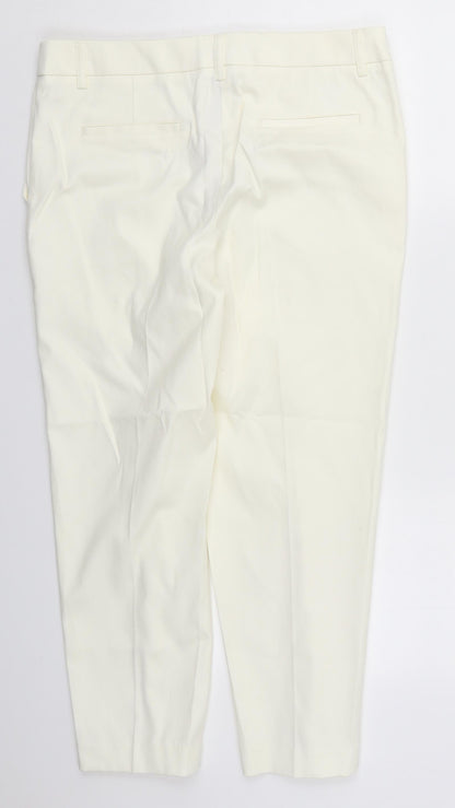 Womens UK Size 12 NEXT Regular Fit  Ivory Trousers