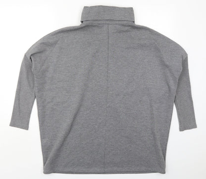 Warehouse Womens Grey  Polyester Pullover Sweatshirt Size 12  Pullover