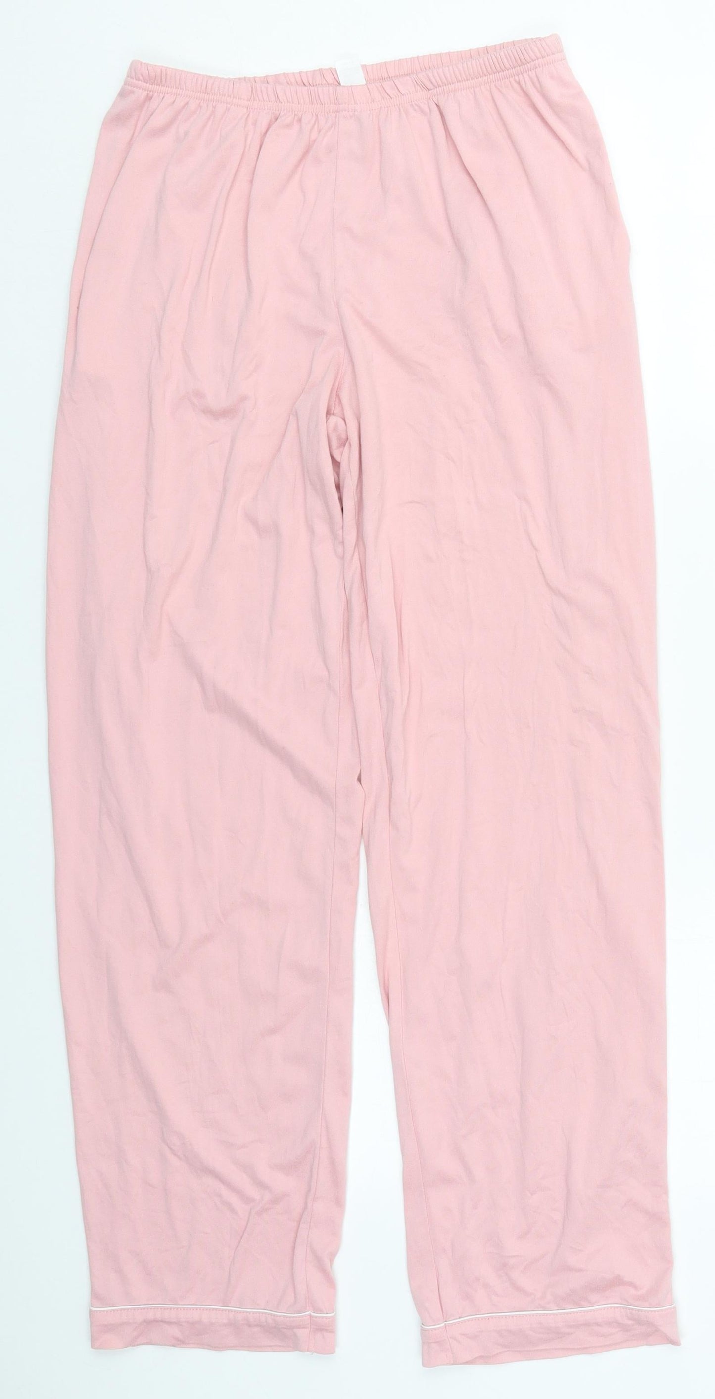 Womens UK Size S Preworn Regular Fit  Pink Trousers