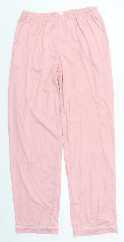 Womens UK Size S Preworn Regular Fit  Pink Trousers