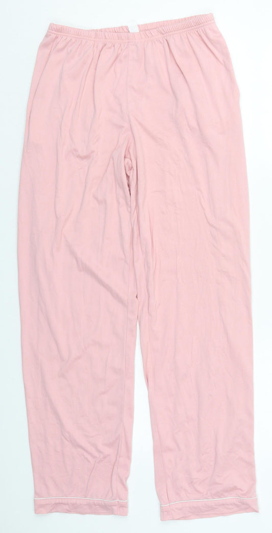 Womens UK Size S Preworn Regular Fit  Pink Trousers
