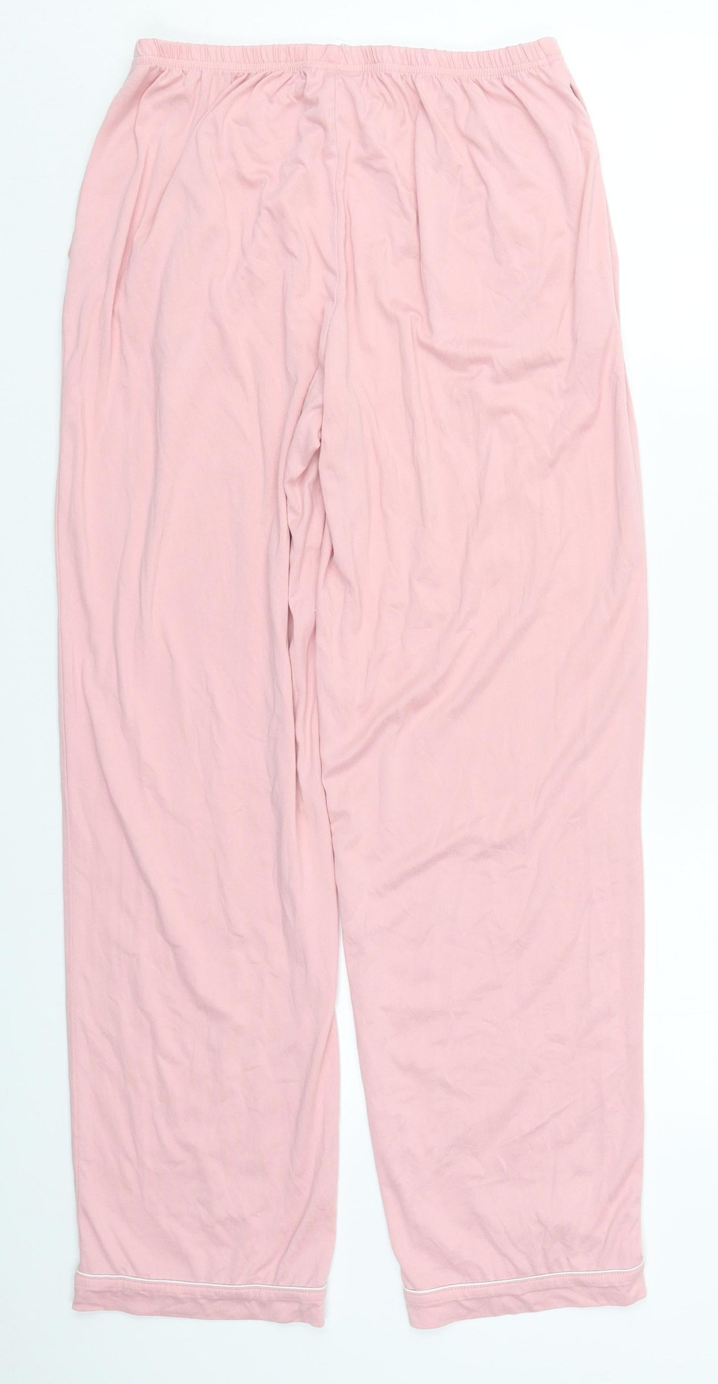 Womens UK Size S Preworn Regular Fit  Pink Trousers