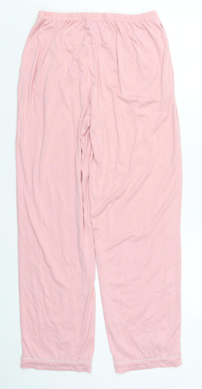 Womens UK Size S Preworn Regular Fit  Pink Trousers