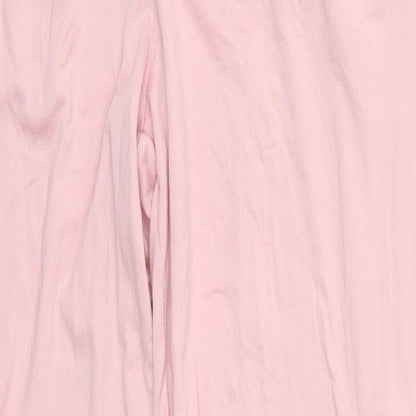 Womens UK Size S Preworn Regular Fit  Pink Trousers