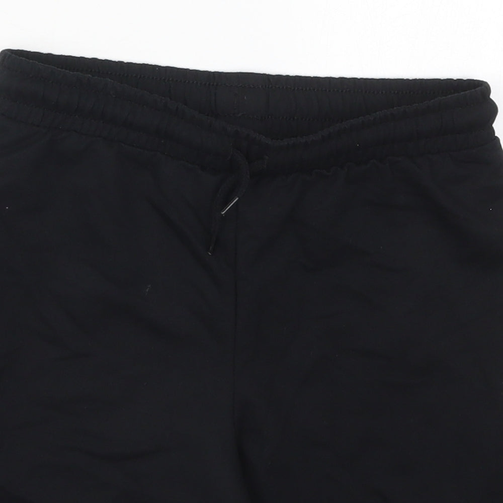 Preworn Mens Black  Cotton Sweat Shorts Size 23 in L7 in Regular Drawstring