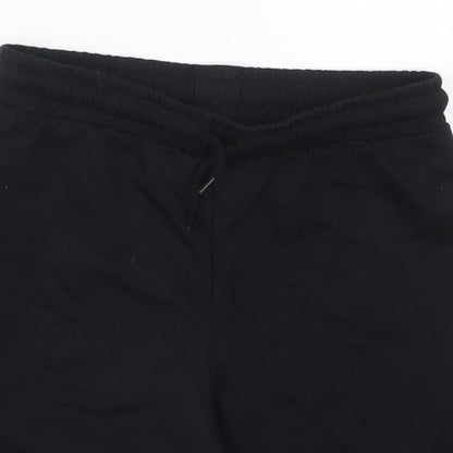 Preworn Mens Black  Cotton Sweat Shorts Size 23 in L7 in Regular Drawstring