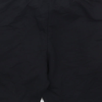 Preworn Mens Black  Cotton Sweat Shorts Size 23 in L7 in Regular Drawstring