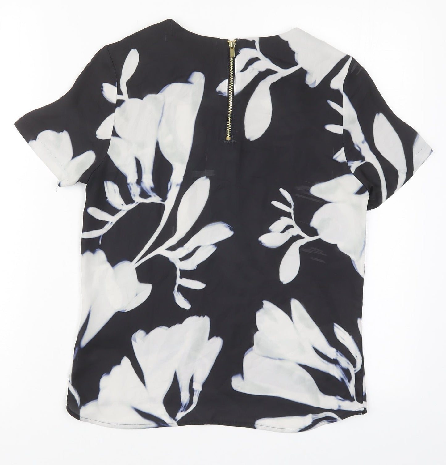 Womens UK Size 6 H&M Black Basic Blouse