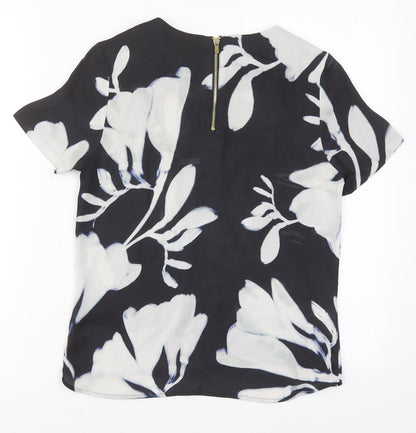 Womens UK Size 6 H&M Black Basic Blouse