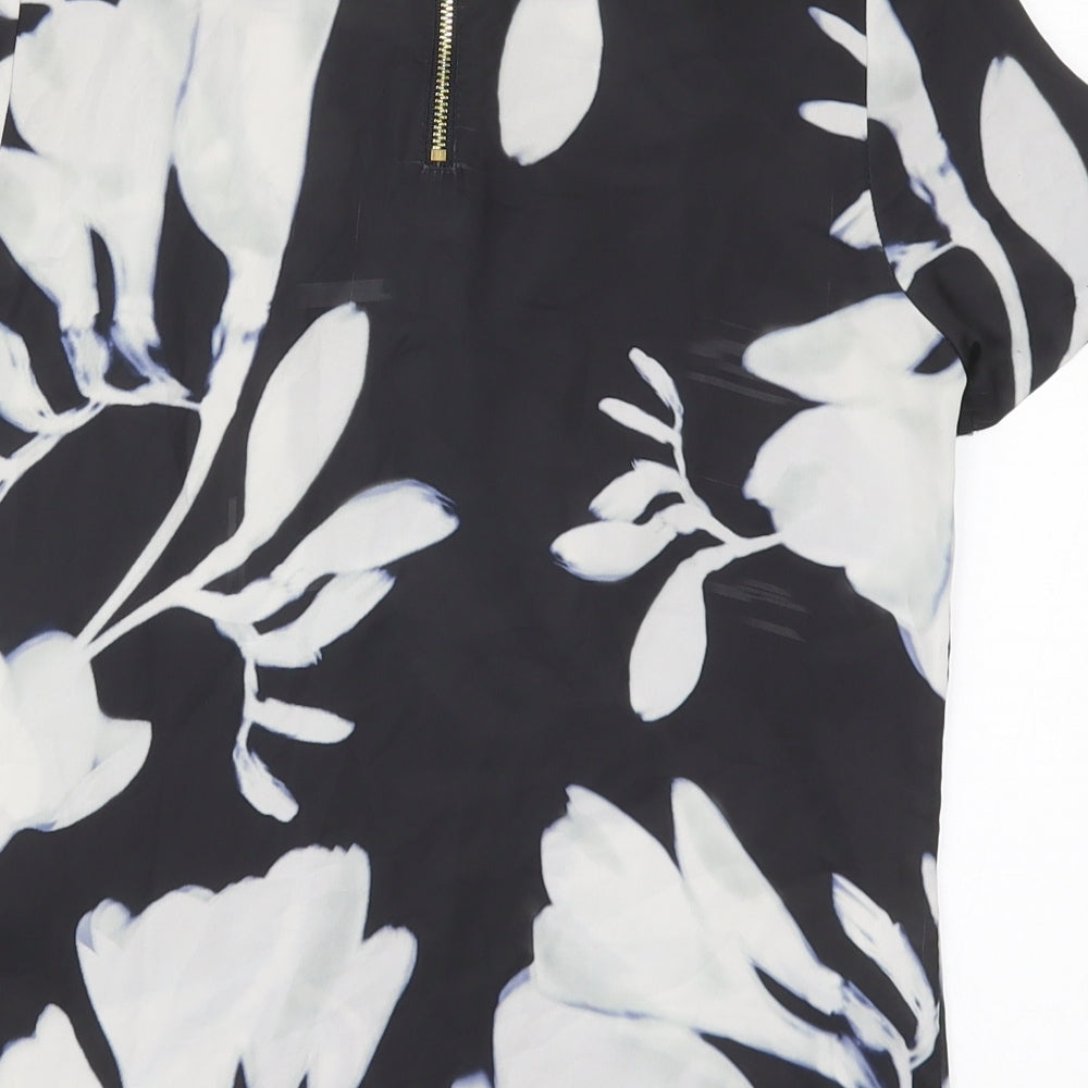 Womens UK Size 6 H&M Black Basic Blouse