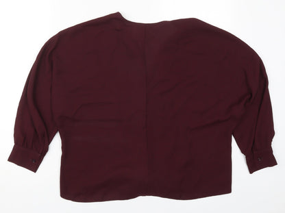 Womens UK Size 8 New Look Red Basic Blouse