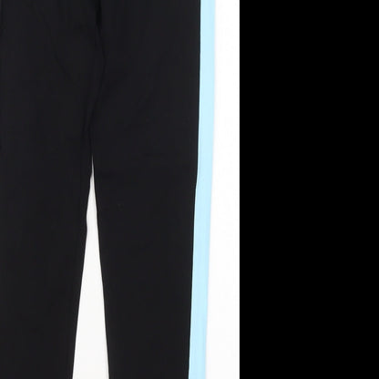 I Love Sia Womens Black  Cotton Capri Leggings Size M L25 in Regular  - Blue