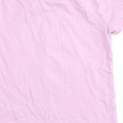 Blue Zoo Girls Purple  100% Cotton Basic T-Shirt Size 4-5 Years Round Neck  - Sandals