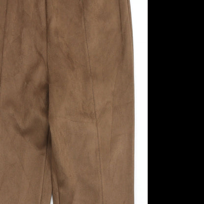Womens UK Size 16 Afibel Regular Fit Capri Brown Trousers