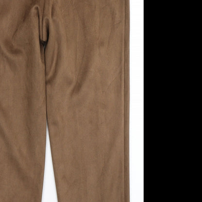 Womens UK Size 16 Afibel Regular Fit Capri Brown Trousers
