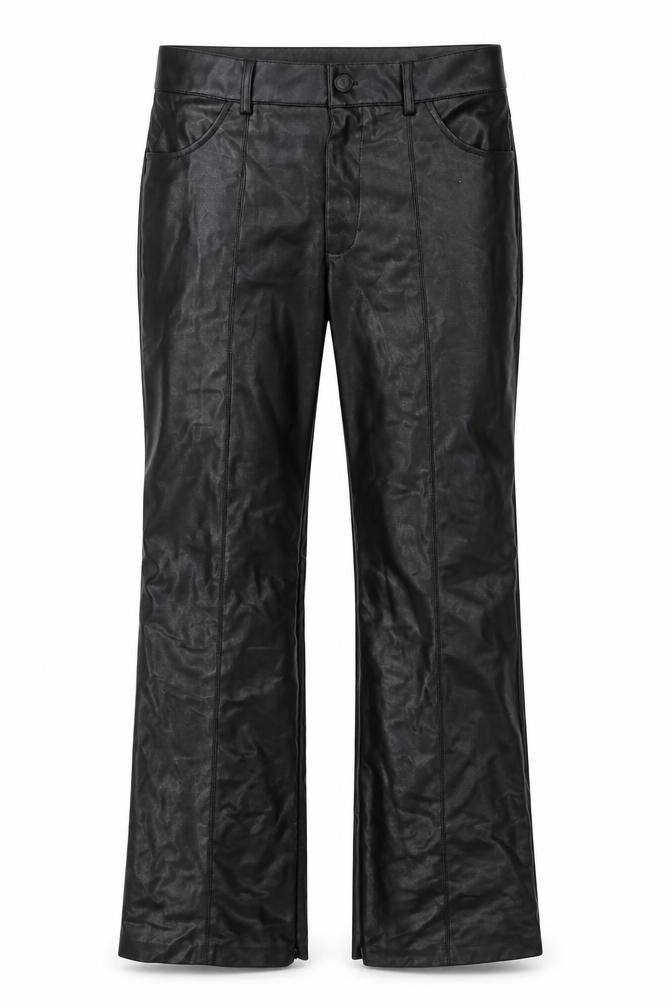 Womens UK Size 30 Preworn Regular Fit  Black Trousers
