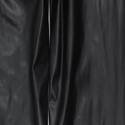 Womens UK Size 30 Preworn Regular Fit  Black Trousers
