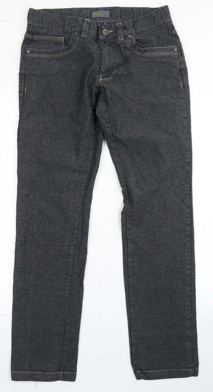 FB Fashion Womens Black  Polyester Skinny Jeans Size 30 L31 in Regular Button