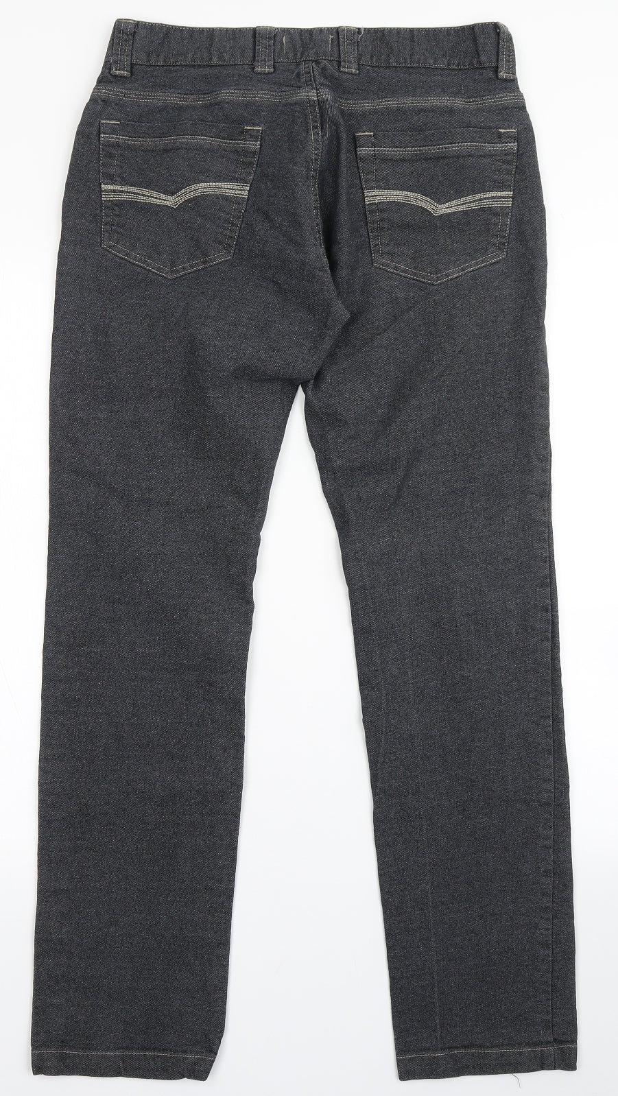 FB Fashion Womens Black  Polyester Skinny Jeans Size 30 L31 in Regular Button