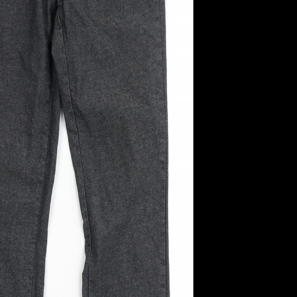 FB Fashion Womens Black  Polyester Skinny Jeans Size 30 L31 in Regular Button