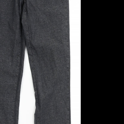 FB Fashion Womens Black  Polyester Skinny Jeans Size 30 L31 in Regular Button