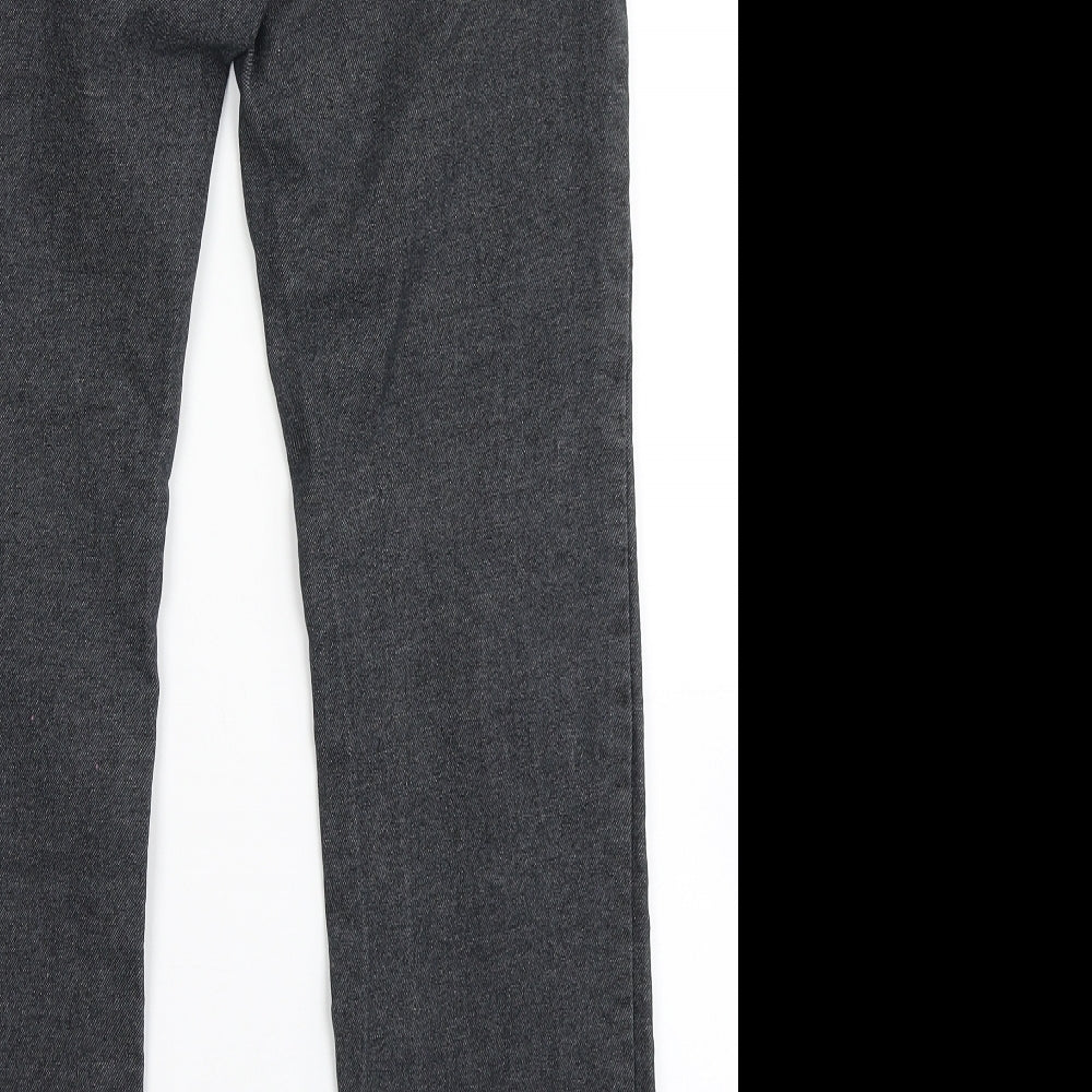 FB Fashion Womens Black  Polyester Skinny Jeans Size 30 L31 in Regular Button