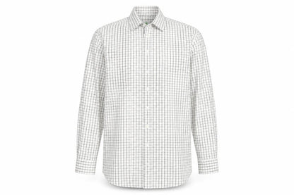 Mens UK Size 16.5 kwg Beige  Button-Up Long Sleeve Casual Shirt
