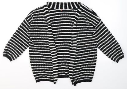 Womens UK Size S SWEEWE Black Cardigan Jumper
