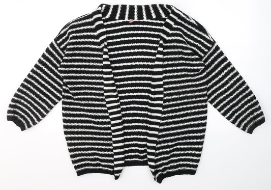 Womens UK Size S SWEEWE Black Cardigan Jumper